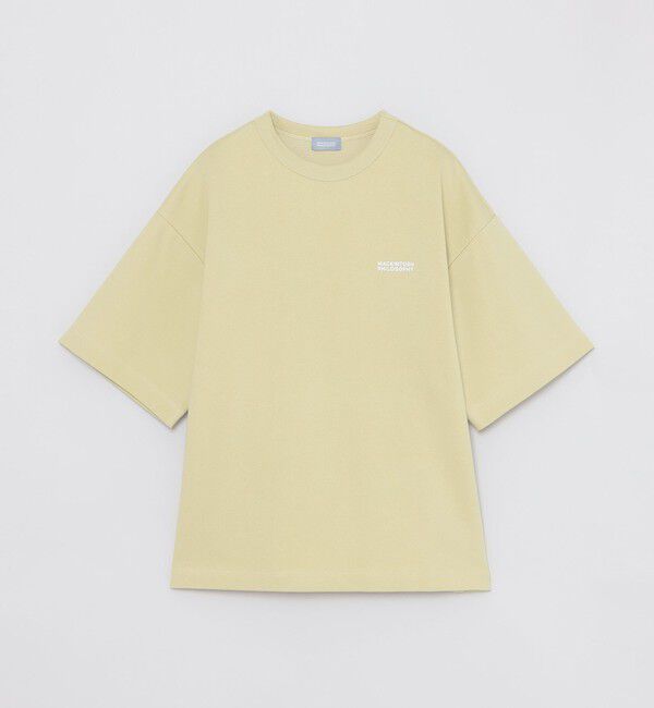MACKINTOSH PHILOSOPHY「GREY LABEL PLAX 梨地ワイドフィットTシャツ」|Tシャツ・カットソー|イエロー