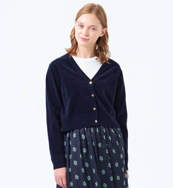 MACKINTOSH PHILOSOPHY「モールニットカーディガン」|ニット・セーター|ネイビー