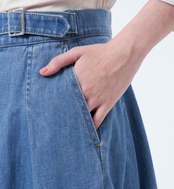 MACKINTOSH PHILOSOPHY「コットンリネンデニムグルカスカート」|スカート|