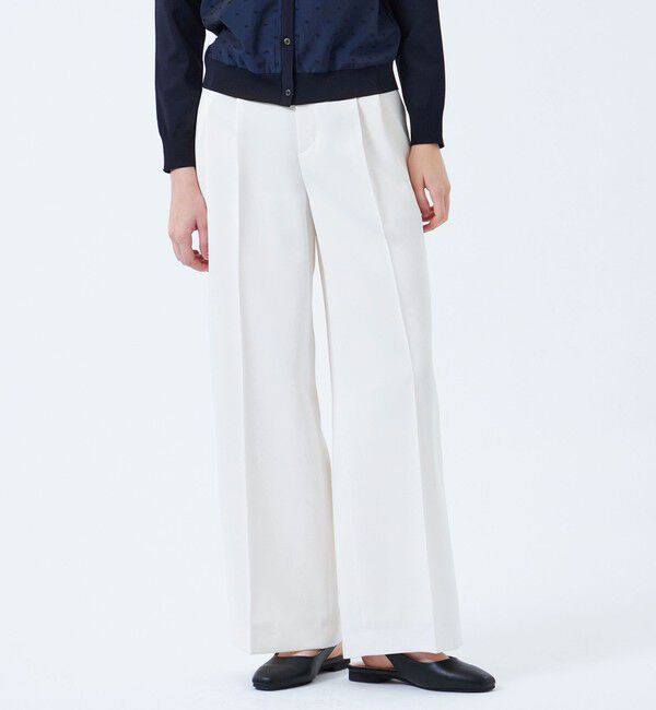 MACKINTOSH PHILOSOPHY「ツータックワイドシルエットパンツ」|その他|オフホワイト