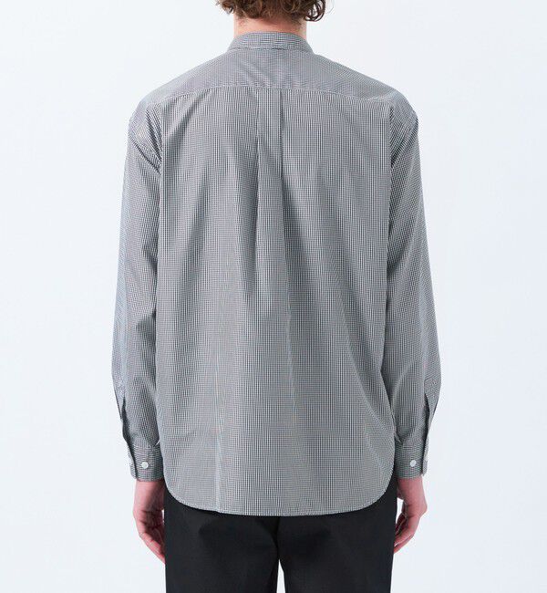 MACKINTOSH PHILOSOPHY「トロッター オーバーサイズバンドカラーシャツ  チェック/無地」|シャツ・ブラウス|