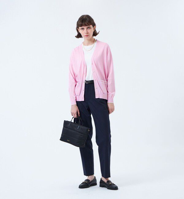 MACKINTOSH PHILOSOPHY「トリミングカラーVネックカーディガン」|ニット・セーター|