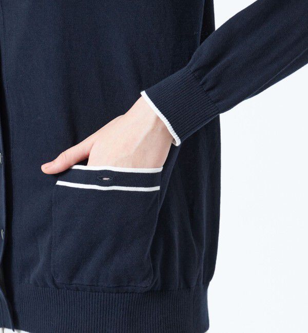 MACKINTOSH PHILOSOPHY「トリミングカラーVネックカーディガン」|ニット・セーター|