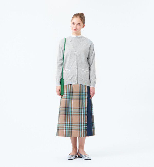 MACKINTOSH PHILOSOPHY「トリミングカラーVネックカーディガン」|ニット・セーター|