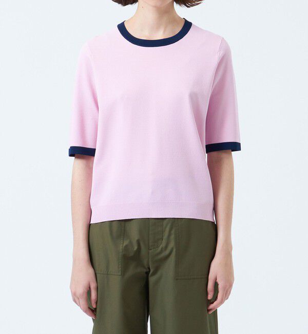 MACKINTOSH PHILOSOPHY「バイカラートリムニットプルオーバー」|ニット・セーター|