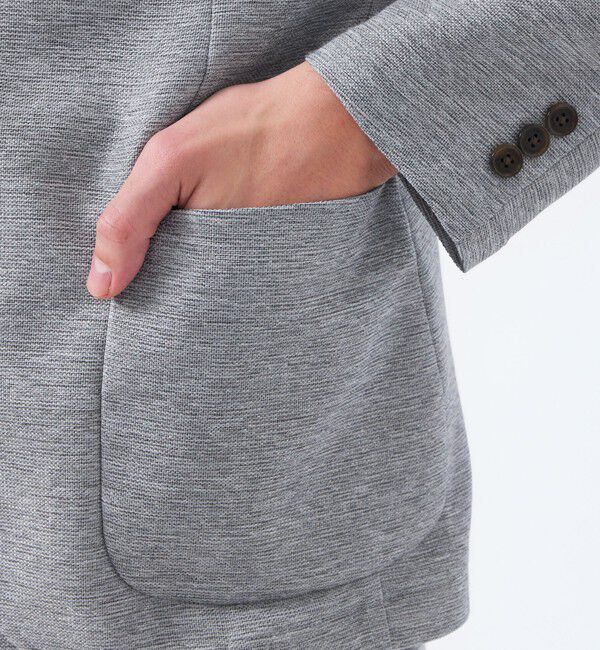 MACKINTOSH PHILOSOPHY「テーラードジャージージャケット 杢カラミストレッチ」|テーラードジャケット|