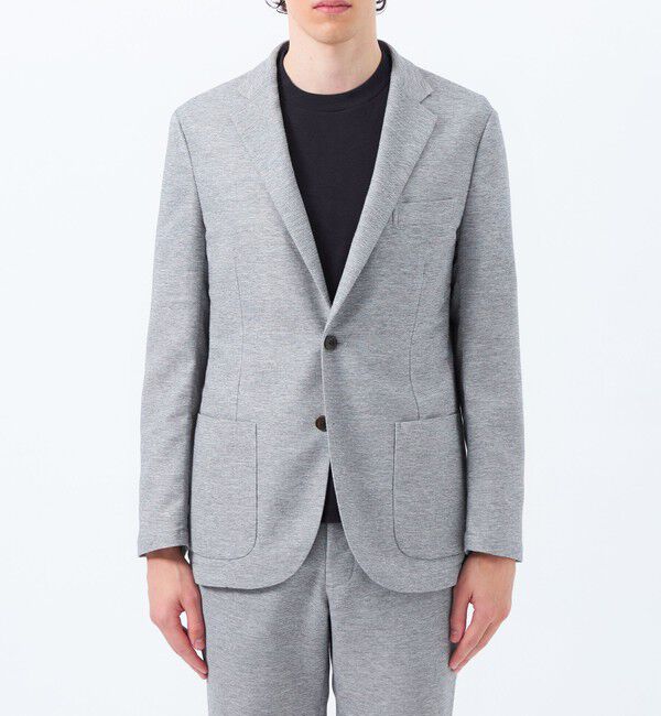 MACKINTOSH PHILOSOPHY「テーラードジャージージャケット 杢カラミストレッチ」|テーラードジャケット|