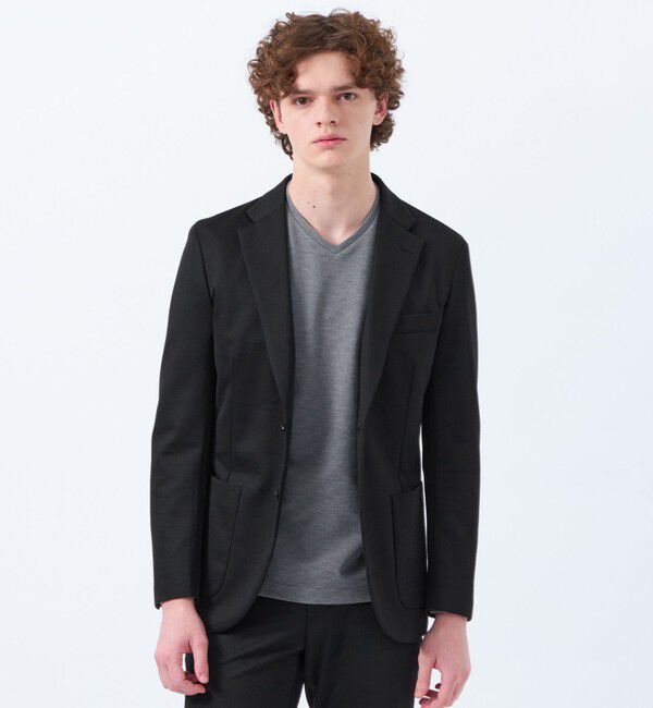 MACKINTOSH PHILOSOPHY「テーラードジャージー ジャケット 24G梳毛ジャージー」|テーラードジャケット|ブラック