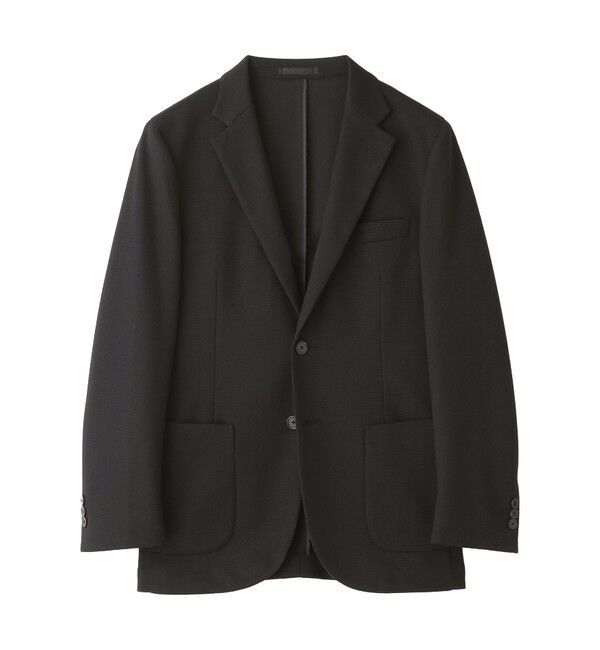 MACKINTOSH PHILOSOPHY「テーラードジャージー ジャケット ウール混メッシュジャージー」|テーラードジャケット|ブラック