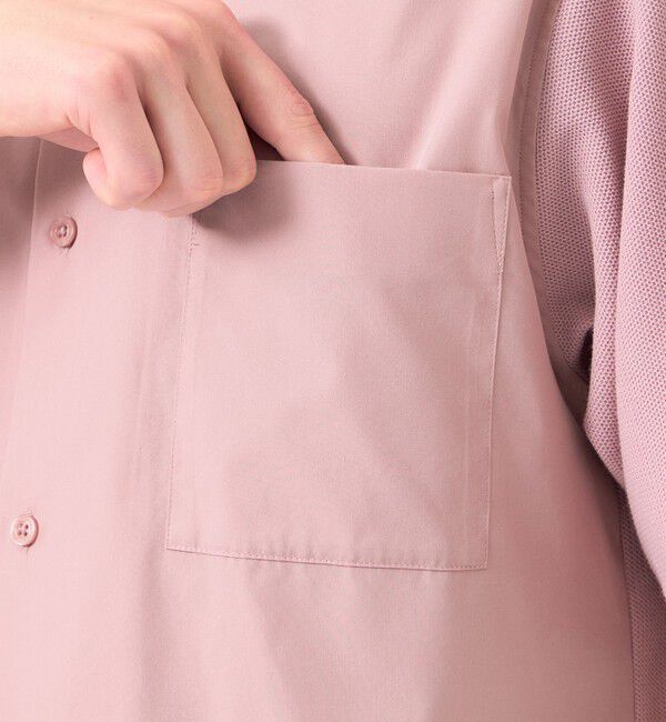 MACKINTOSH PHILOSOPHY「ニットコンビシャツ ケーブルニット&times;ブロード」|シャツ・ブラウス|