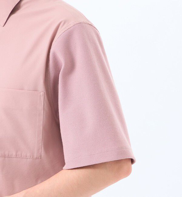 MACKINTOSH PHILOSOPHY「ニットコンビシャツ ケーブルニット&times;ブロード」|シャツ・ブラウス|