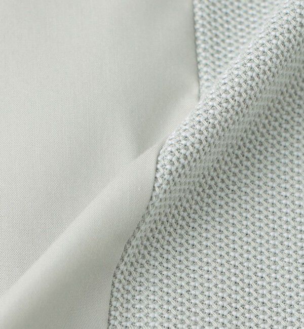 MACKINTOSH PHILOSOPHY「ニットコンビシャツ ケーブルニット&times;ブロード」|シャツ・ブラウス|