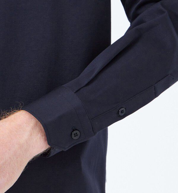 MACKINTOSH PHILOSOPHY「シルケットスムース スクエアホリゾンタルワイドシャツ」|シャツ・ブラウス|