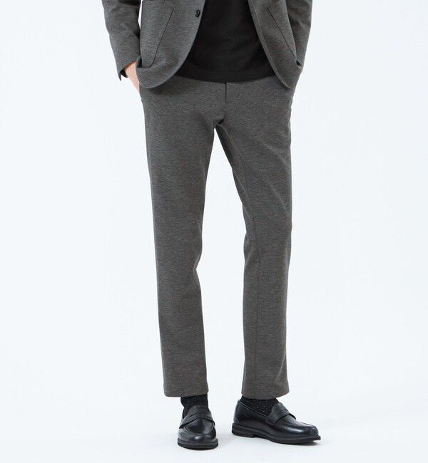 MACKINTOSH PHILOSOPHY「テーラードジャージー パンツ 36G裏メッシュモクロディ」|スラックス|チャコールグレー