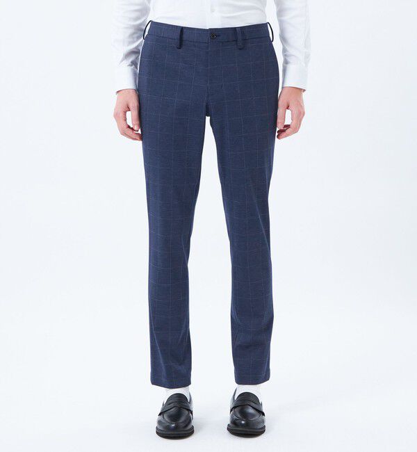 MACKINTOSH PHILOSOPHY「テーラードジャージー パンツ ウインドペンプリント」|スラックス|