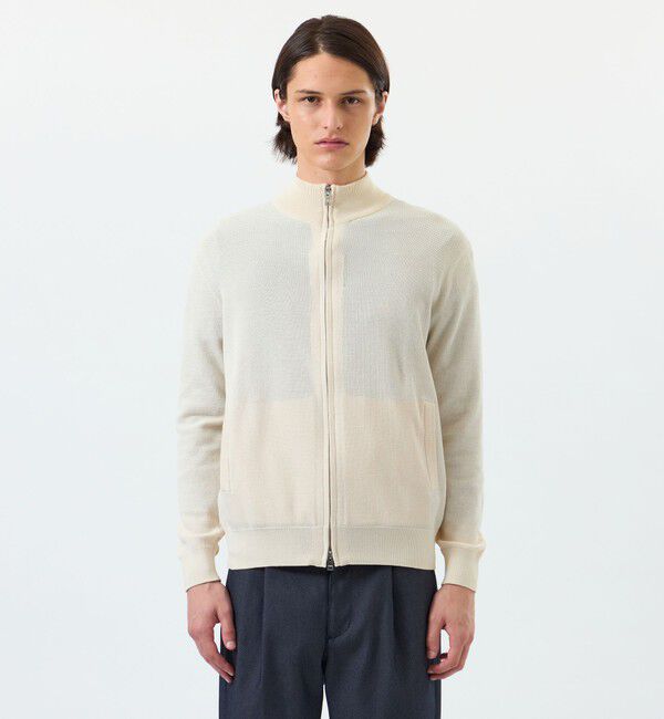 MACKINTOSH PHILOSOPHY「14G カノコ風ジャカード ドライバーズニット」|ニット・セーター|