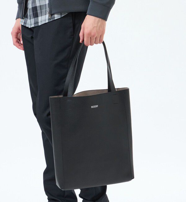 MACKINTOSH PHILOSOPHY「シンセティックシュリンクレザー バーチカルトート」|トートバッグ|
