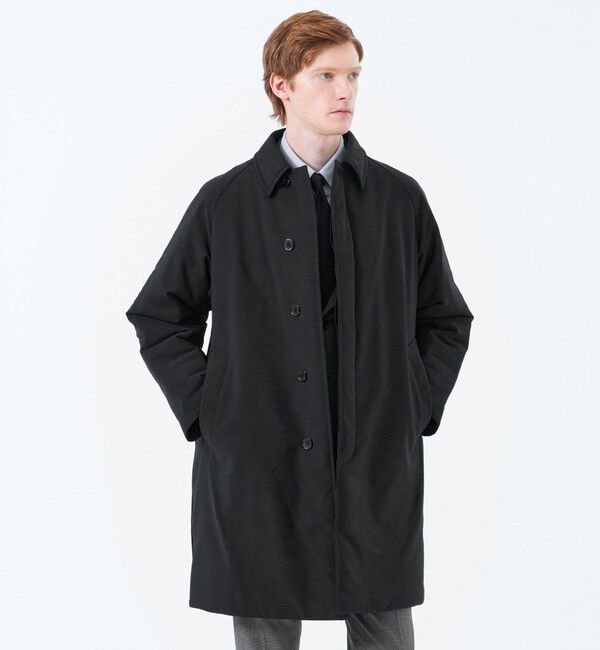 MACKINTOSH PHILOSOPHY「トロッター LOXLEY(ロクスリー) ウーリーツイル」|ステンカラーコート|ブラック