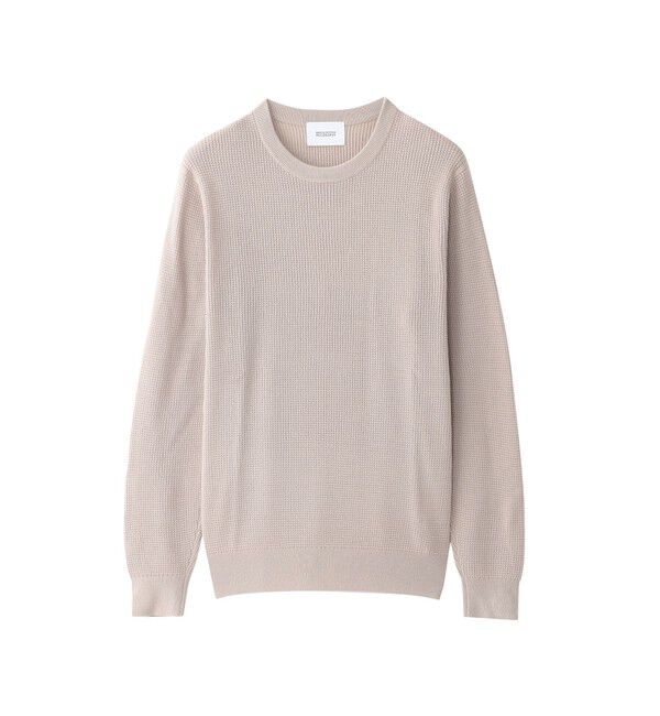MACKINTOSH PHILOSOPHY「【WEB&一部店舗限定】ミニワッフル クルーネックプルオーバー」|ニット・セーター|ベージュ