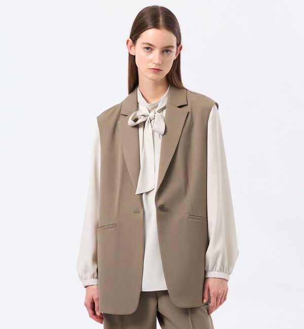 MACKINTOSH PHILOSOPHY「ウールツイルジレジャケット」|その他|キャメル