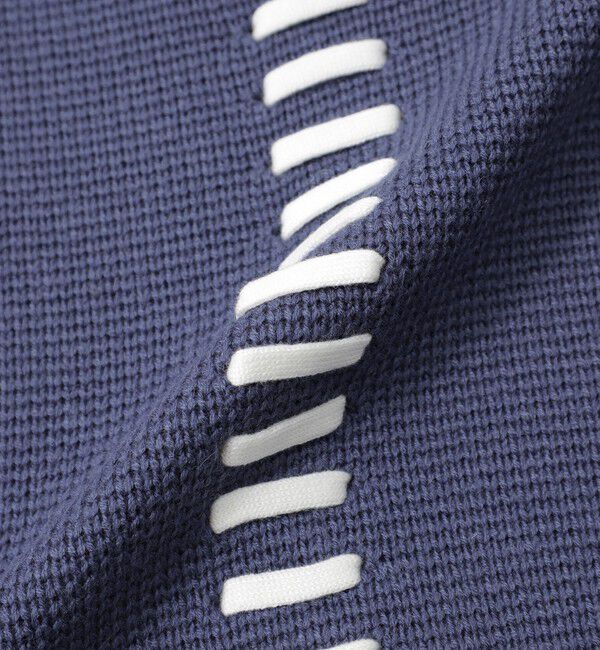  「バイカラーポイントスレッドプルオーバー」|ニット・セーター|