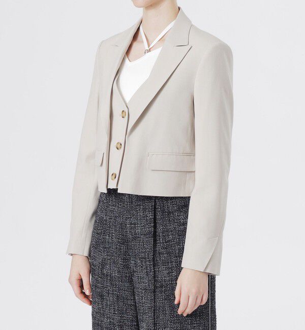  「レイヤードライクジャケット」|テーラードジャケット|