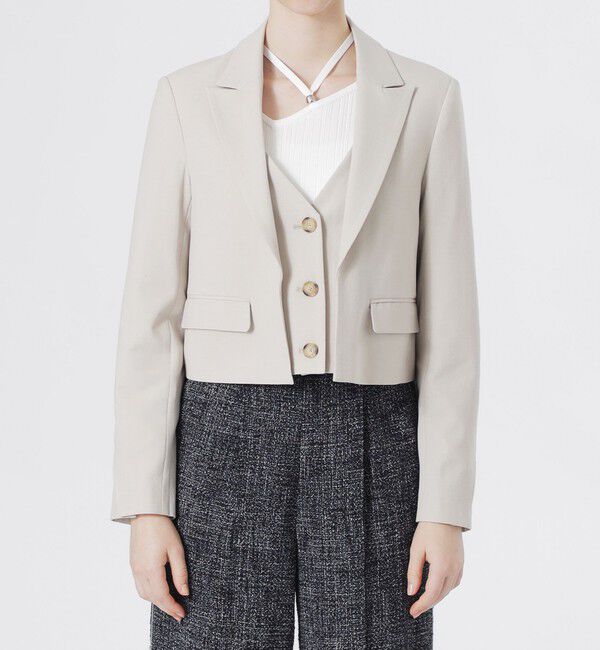  「レイヤードライクジャケット」|テーラードジャケット|