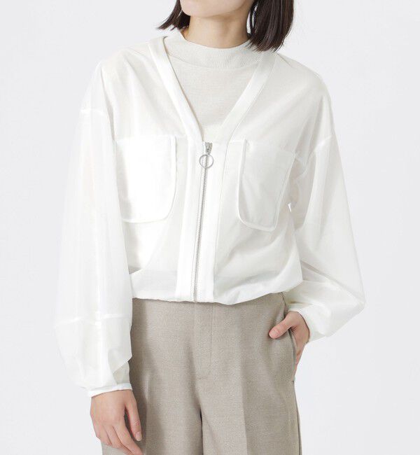  「ラッセルメッシュカーディガン」|ブルゾン・スタジャン|