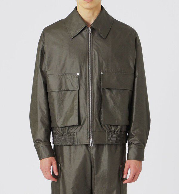  「ワックスヴィンテージライクフライトブルゾン」|ブルゾン・スタジャン|