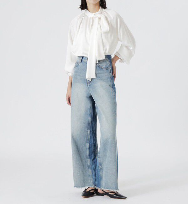  「ヴィンテージサテンボウタイブラウス」|シャツ・ブラウス|