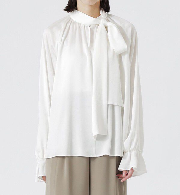  「ヴィンテージサテンボウタイブラウス」|シャツ・ブラウス|