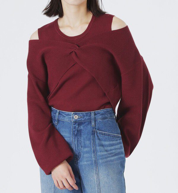  「ニットレイヤードトップス」|ニット・セーター|