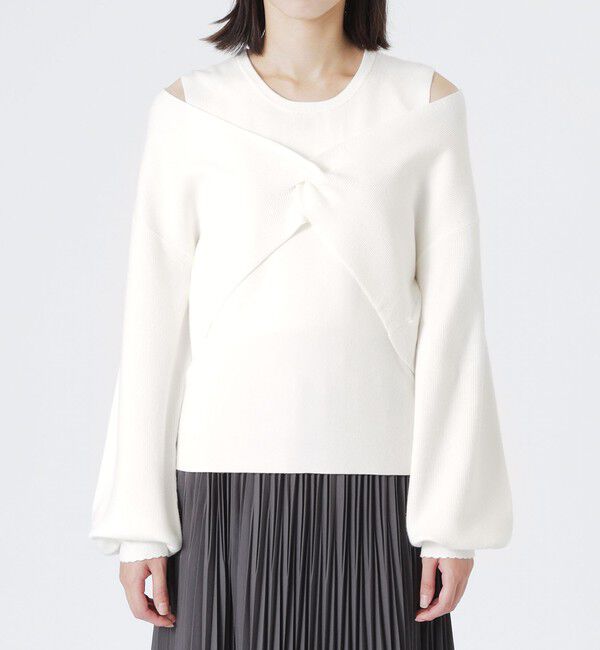  「ニットレイヤードトップス」|ニット・セーター|