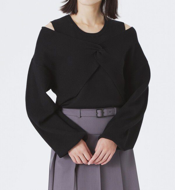  「ニットレイヤードトップス」|ニット・セーター|