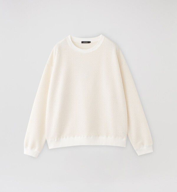  「ツイーディースウェット」|ニット・セーター|ホワイト