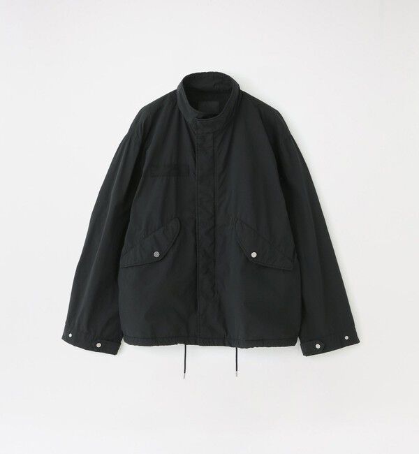  「ガーメントダイショートフィールドブルゾン」|ブルゾン・スタジャン|ブラック