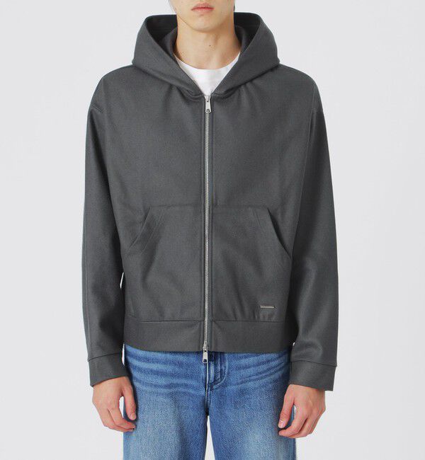  「メルトンジップアップパーカー」|ブルゾン・スタジャン|