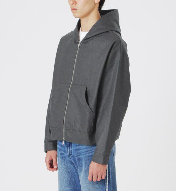  「メルトンジップアップパーカー」|ブルゾン・スタジャン|