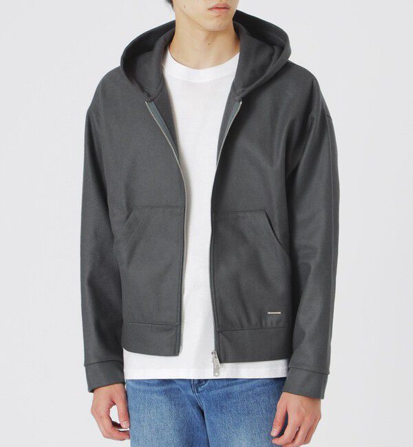  「メルトンジップアップパーカー」|ブルゾン・スタジャン|