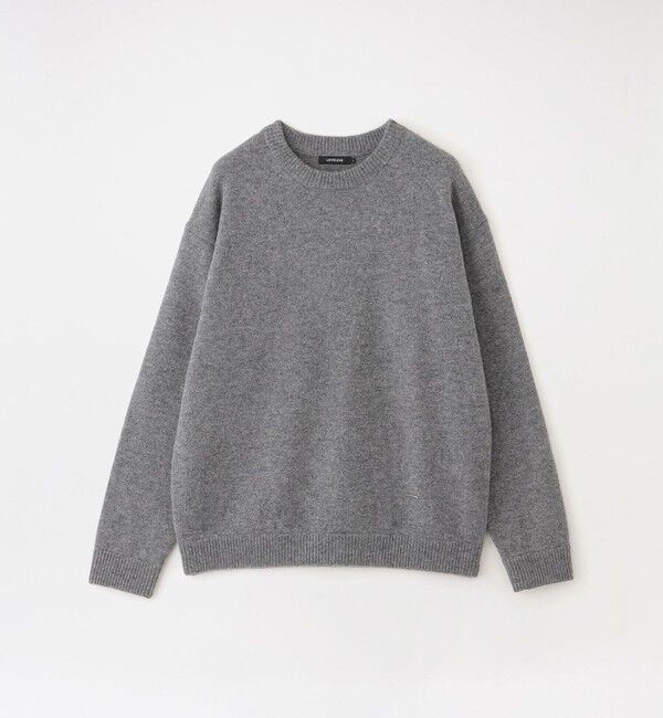  「【UNISEX】タスマニアラムウールニットプルオーバー」|ニット・セーター|グレー
