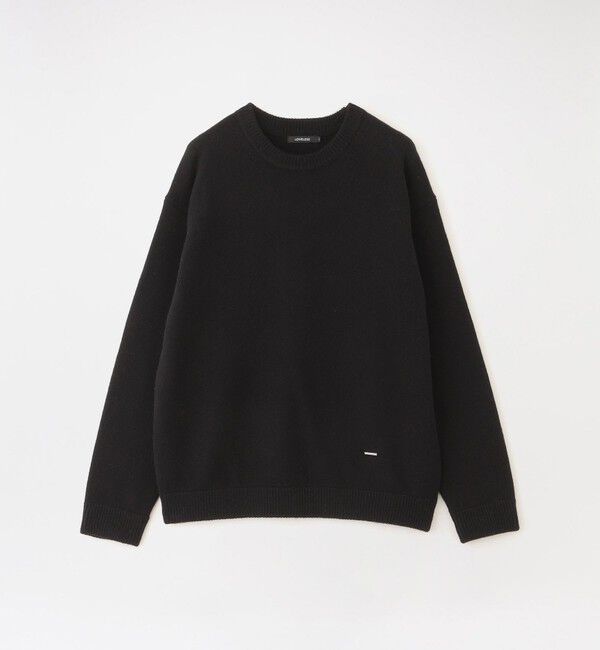  「【UNISEX】タスマニアラムウールニットプルオーバー」|ニット・セーター|ブラック