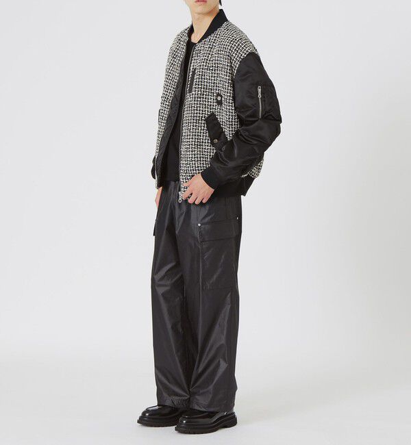  「ファンシーツイードコンビMA-1」|ブルゾン・スタジャン|