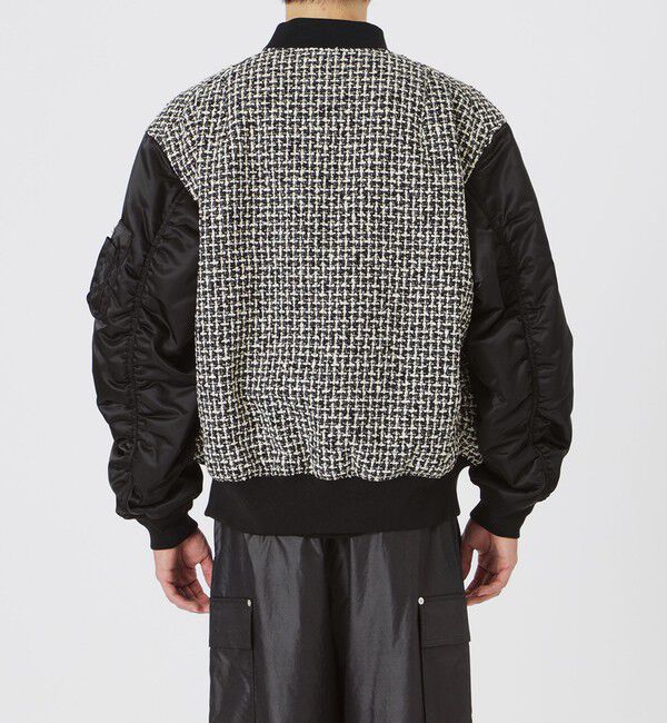  「ファンシーツイードコンビMA-1」|ブルゾン・スタジャン|