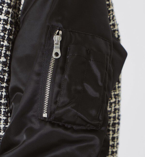  「ファンシーツイードコンビMA-1」|ブルゾン・スタジャン|