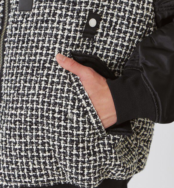  「ファンシーツイードコンビMA-1」|ブルゾン・スタジャン|