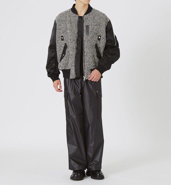  「ファンシーツイードコンビMA-1」|ブルゾン・スタジャン|