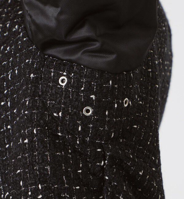  「モノトーンツイードコンビMA-1」|ブルゾン・スタジャン|