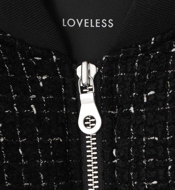  「モノトーンツイードコンビMA-1」|ブルゾン・スタジャン|