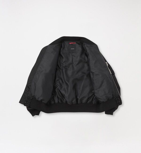  「モノトーンツイードコンビMA-1」|ブルゾン・スタジャン|