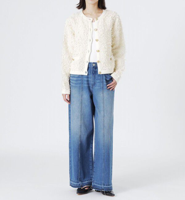  「ツイードコンビカーディガン」|ニット・セーター|